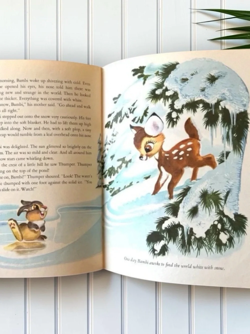 Vintage 1968 Walt Disney’s Bambi Big Golden Book Hardcover – Golden Press